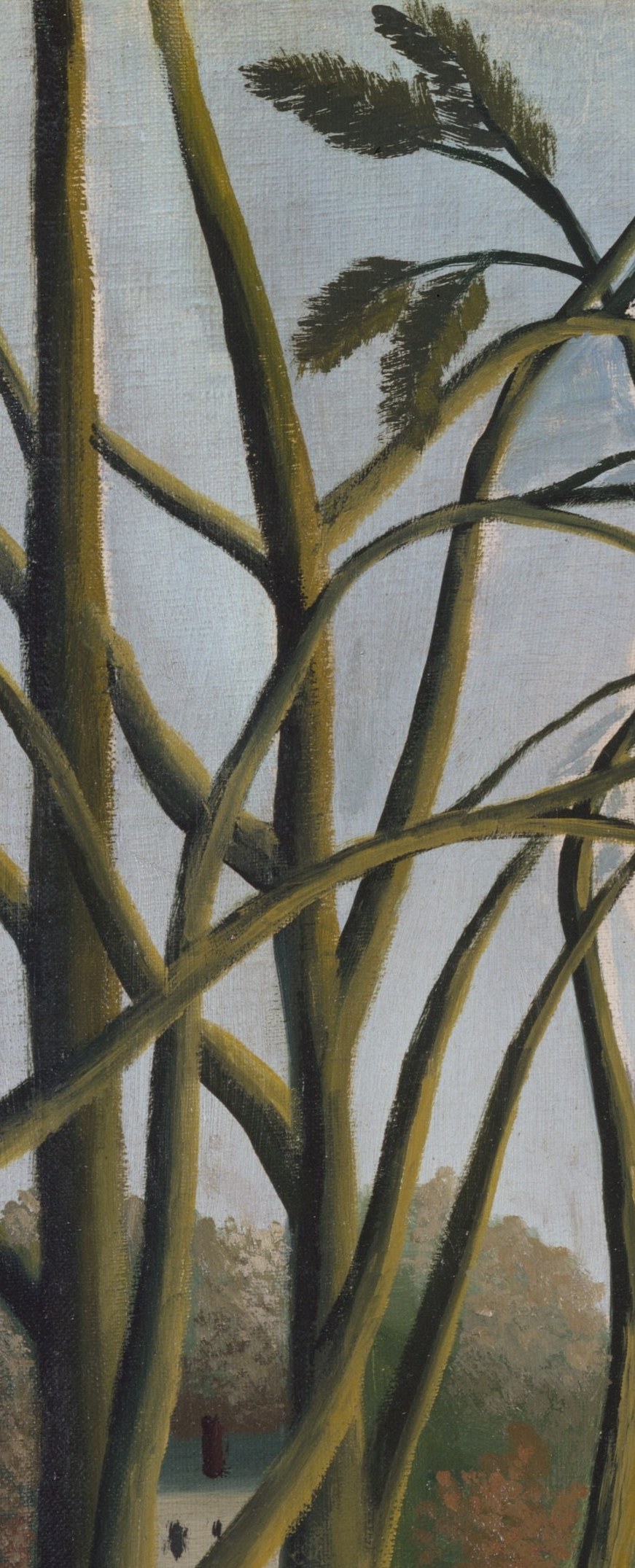 This painter saw flat areas. Then made them bulge.