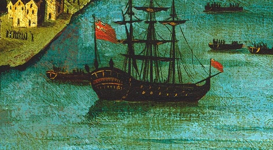 The British Navy also moved into the harbor.