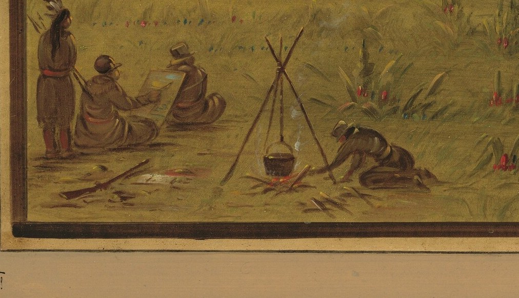 He documented Native American life, like this Pawnee encampment.