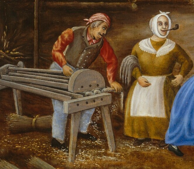 This gave the painting a unique, textured quality.