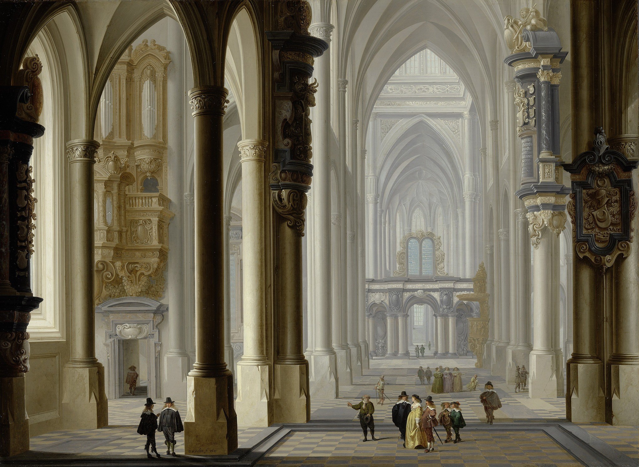 He filled them with soaring arches and intricate detail.