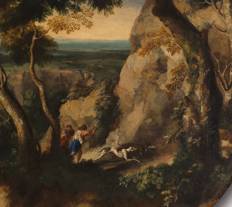 The rough texture and dramatic lighting of the rocks create a sense of ruggedness and natural power.