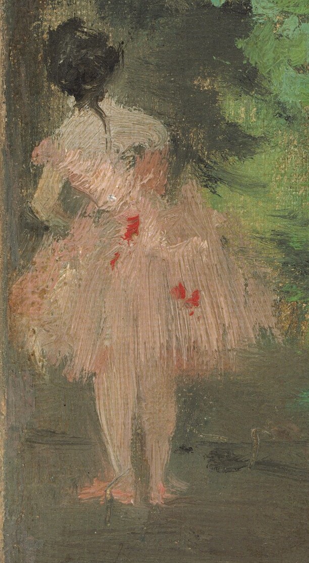Over half of his works depict dancers, often off-stage.