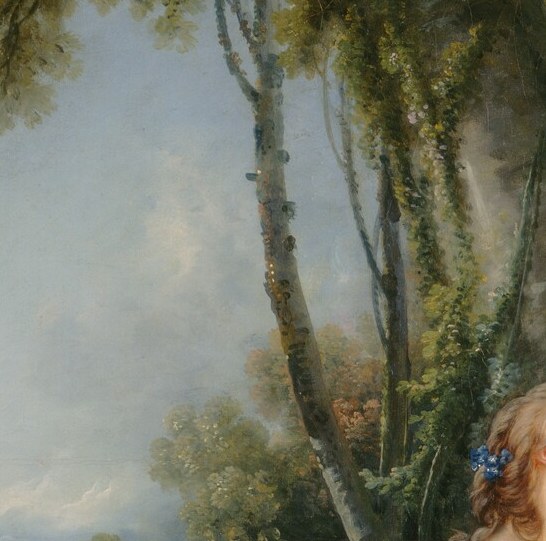 Her expression blends curiosity and encouragement , the confidante role made legible; her gaze directed at her companion rather than the viewer draws us into the secret