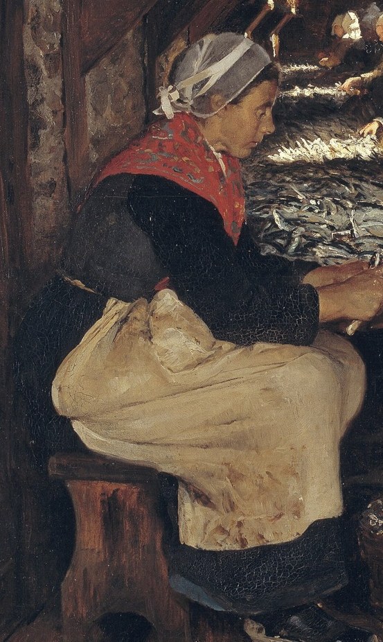 Their swift, practiced hands processed mountains of sardines.