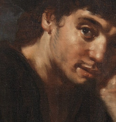 Even his weary face suggests the effort of the chase.