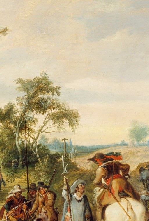 The artist was a court painter, ranked lieutenant-colonel.