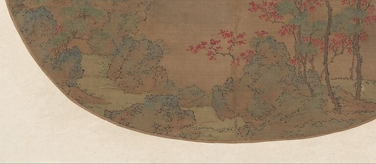 Now look at the water. The silk itself is the river.