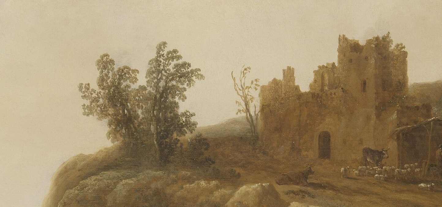 These crumbling ruins are a castle, centuries old.