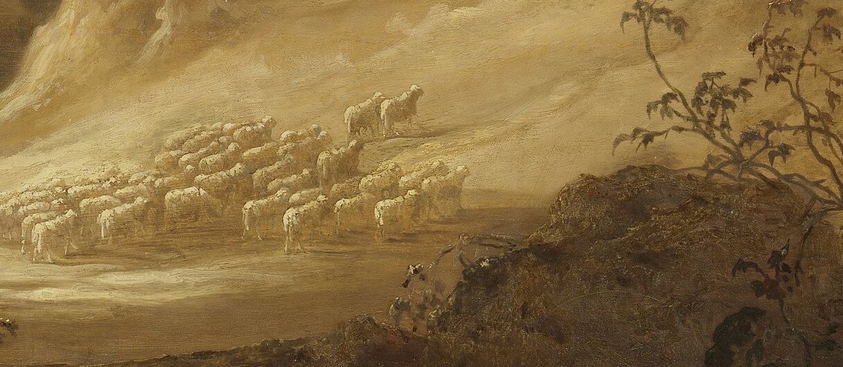 It's a serene, pastoral view, bathed in golden light.