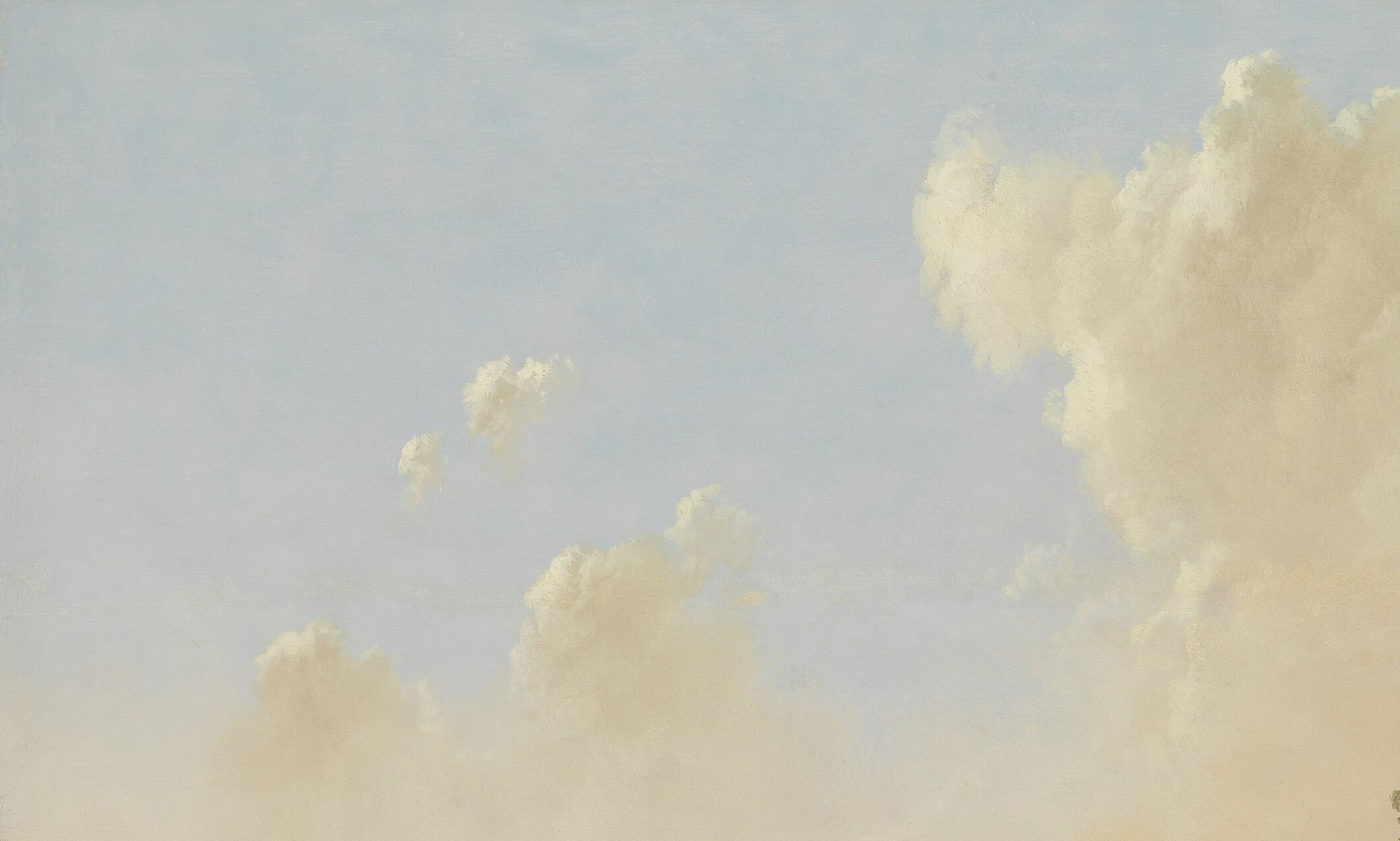 The sky, full of cumulus clouds, is characteristic of Holland.