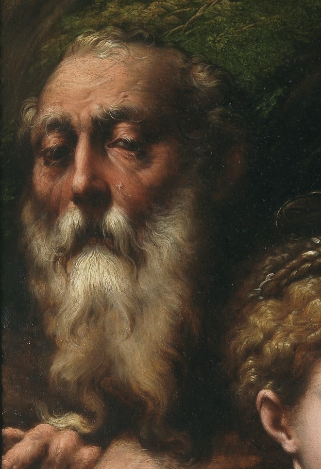 This unexpected detail added realism to a sacred scene.