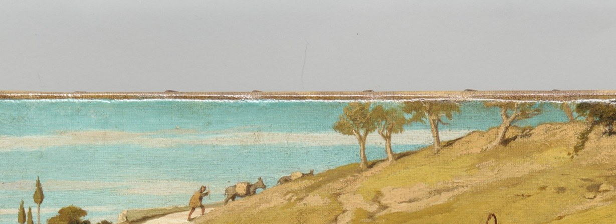 Vedder lived in Italy for decades; this bleached, sun-baked landscape lifts the ancient fable out of the Northern European folk tradition and plants it firmly in a classical Mediterranean world.