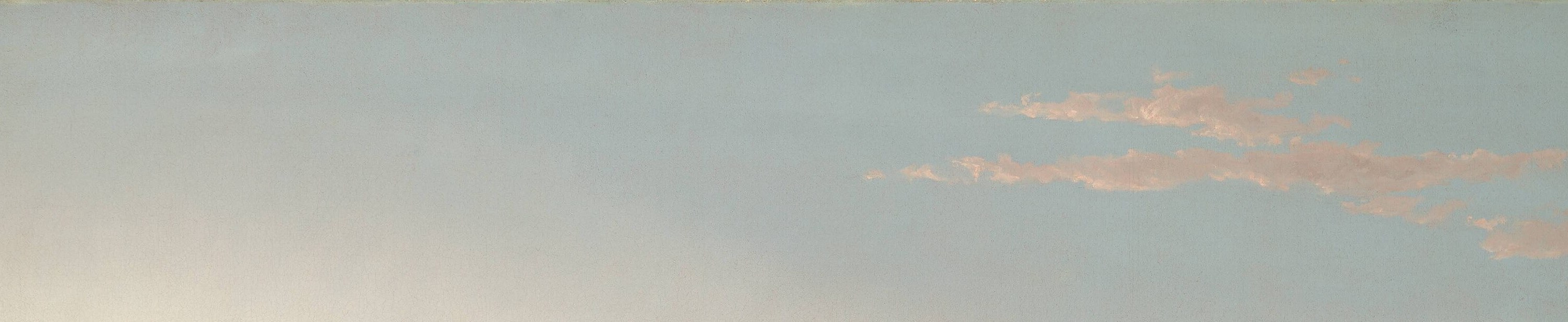 Cole's trademark luminism: the sun off-canvas floods the sky with amber, making Florence glow like a vision , the emotional payoff of the whole canvas.