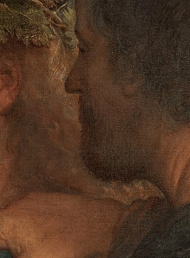 The other man's face is obscured, adding to the mystery.