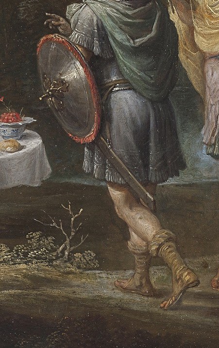 Her knights arrive, on a quest to rescue Rinaldo.