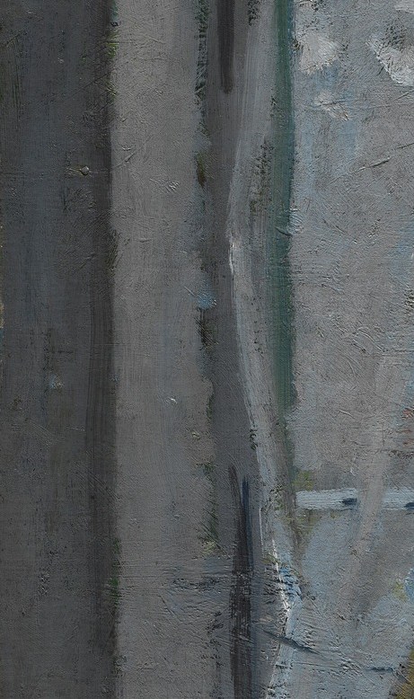 Gentle brushstrokes build the soft atmosphere.