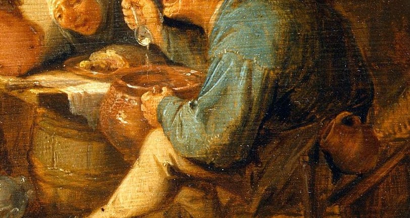 It shows humble everyday life in 17th-century Holland.