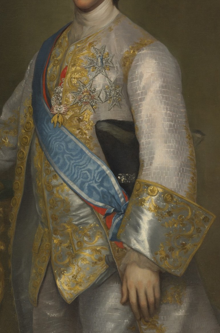 Look at his impossibly ornate coat.