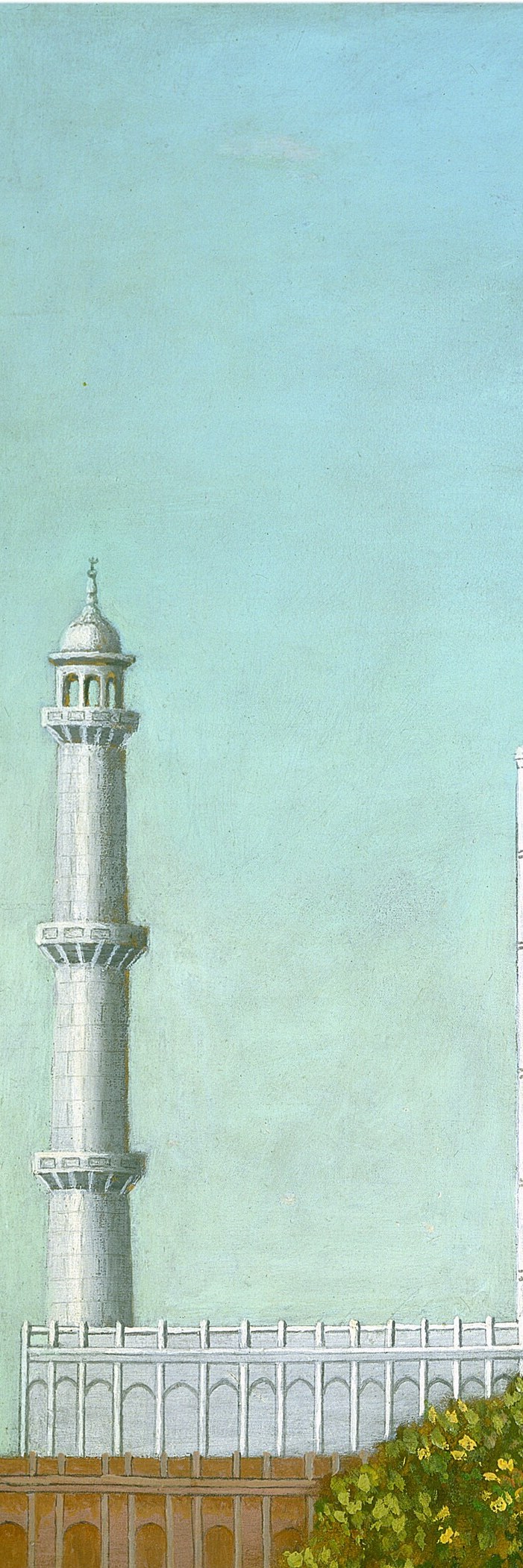 A farmer from Massachusetts, he painted this from a book.