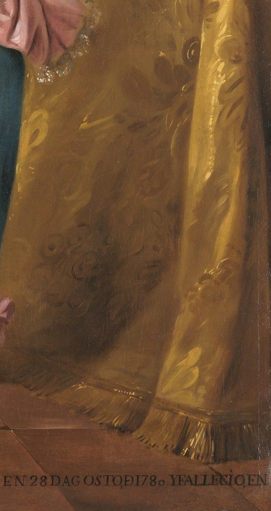 He painted its rich texture with oil.