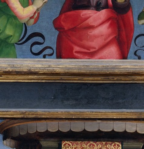 Raphael's idealized sacred feminine at its early peak , the slight downward tilt and softly parted lips embody the devotional calm he would perfect through the decade.