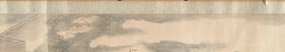 This soft band of mist is not painted. It is the raw silk left untouched.