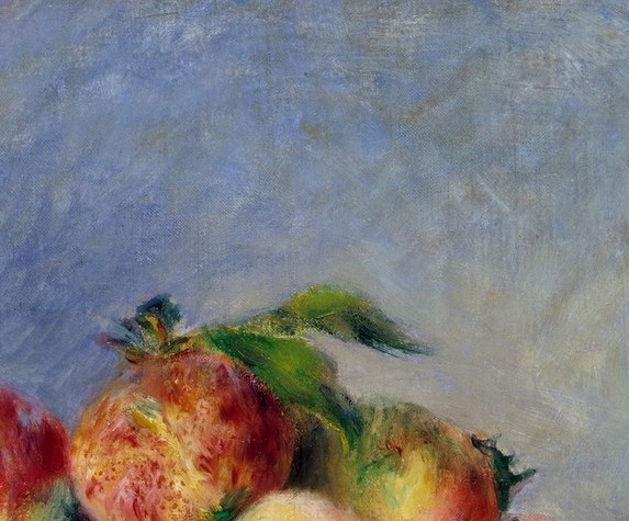 Now look at the peach catching the light.