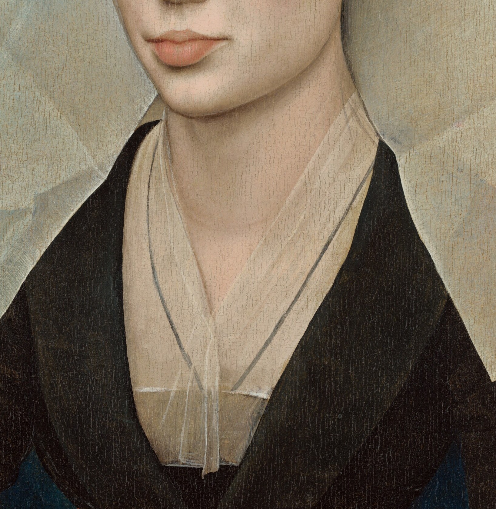 The painter used thin layers of glaze for subtle shifts in tone.