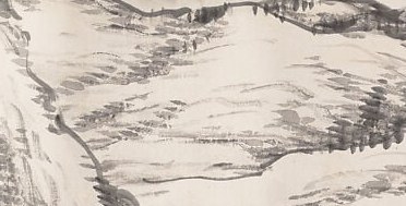 The faintest peaks, almost gone. Impermanence and distance.