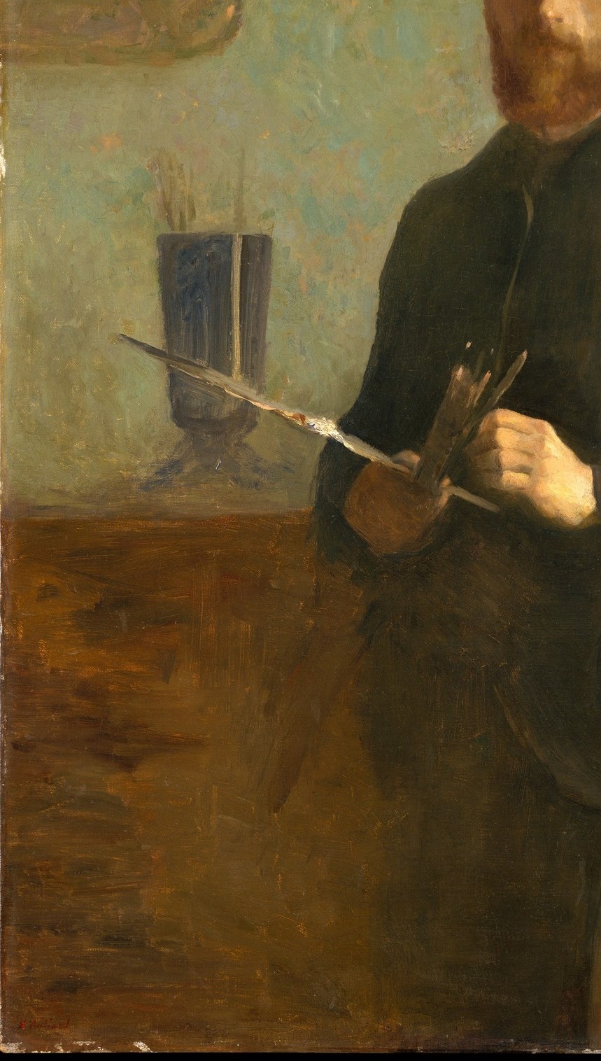 Vuillard painted himself fading too.