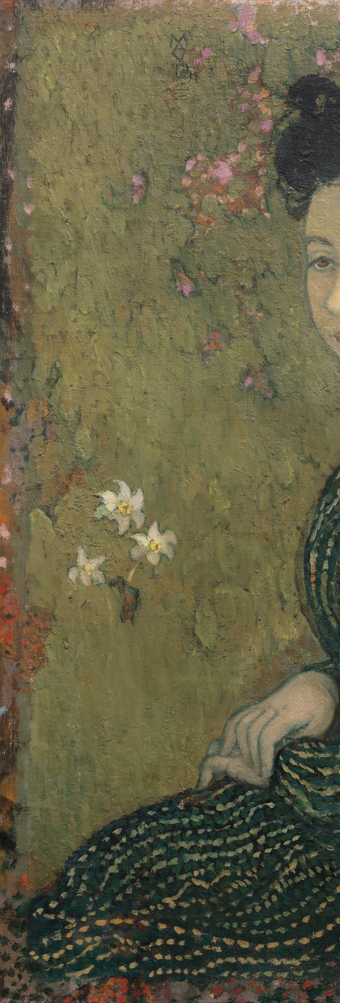 The entire background is also a tapestry of texture.