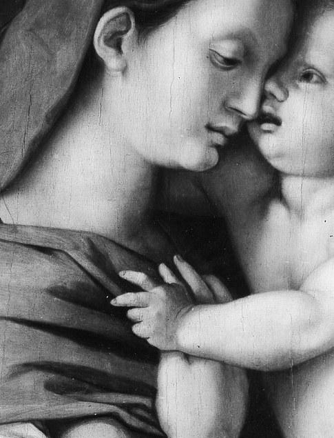 Now look at the child's hand.
