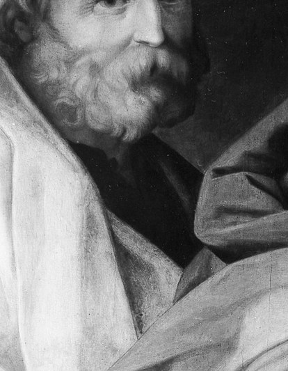 He is Joseph. The forgotten father. Always present, always slightly apart.