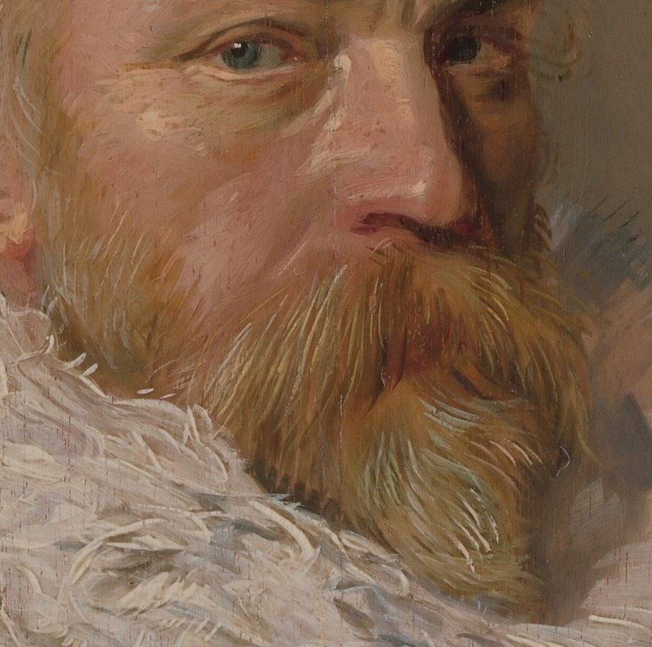 A textured beard adds tactile quality.