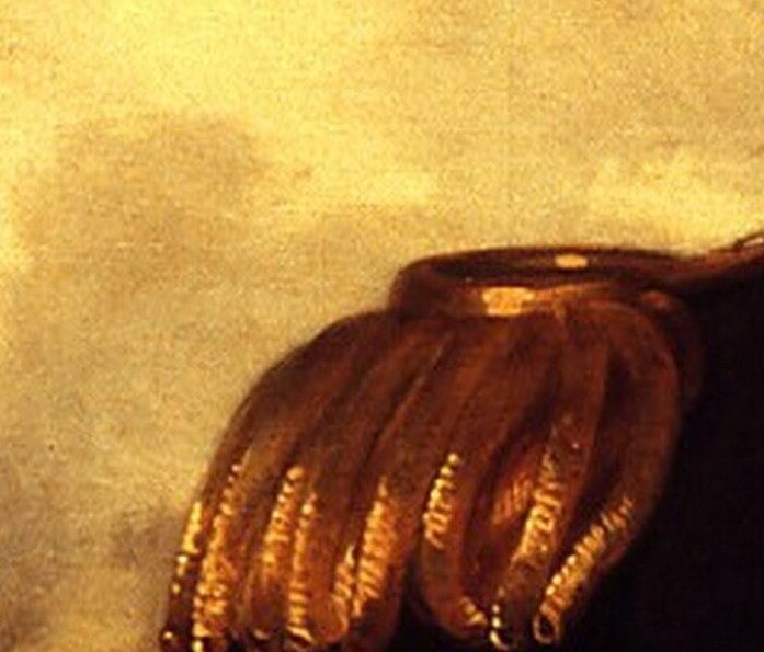Colonel Pleasonton's formal uniform shows his authority.