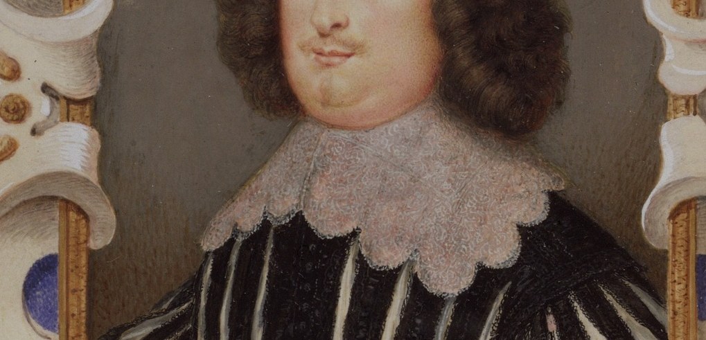 This wide linen collar, replacing the stiff ruff, is a fashion marker precise to c.1625-1635 and signals Protestant sobriety , expensive fabric displayed with deliberate plainness.
