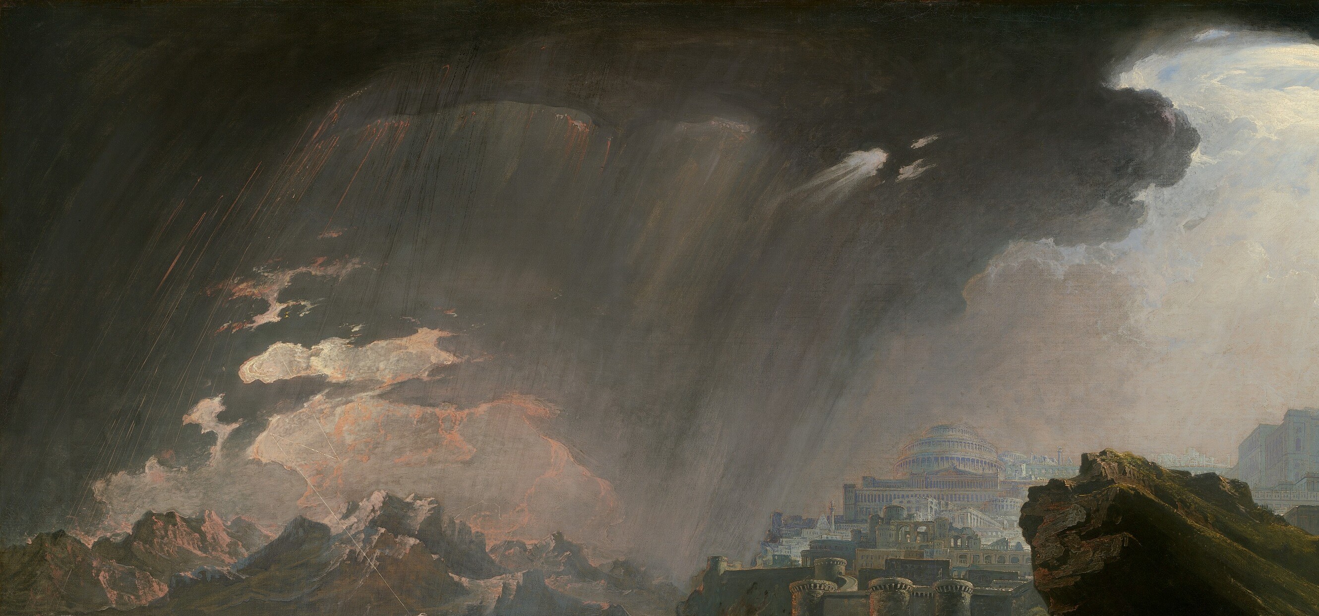 They slashed the canvas. Right across the sky.
