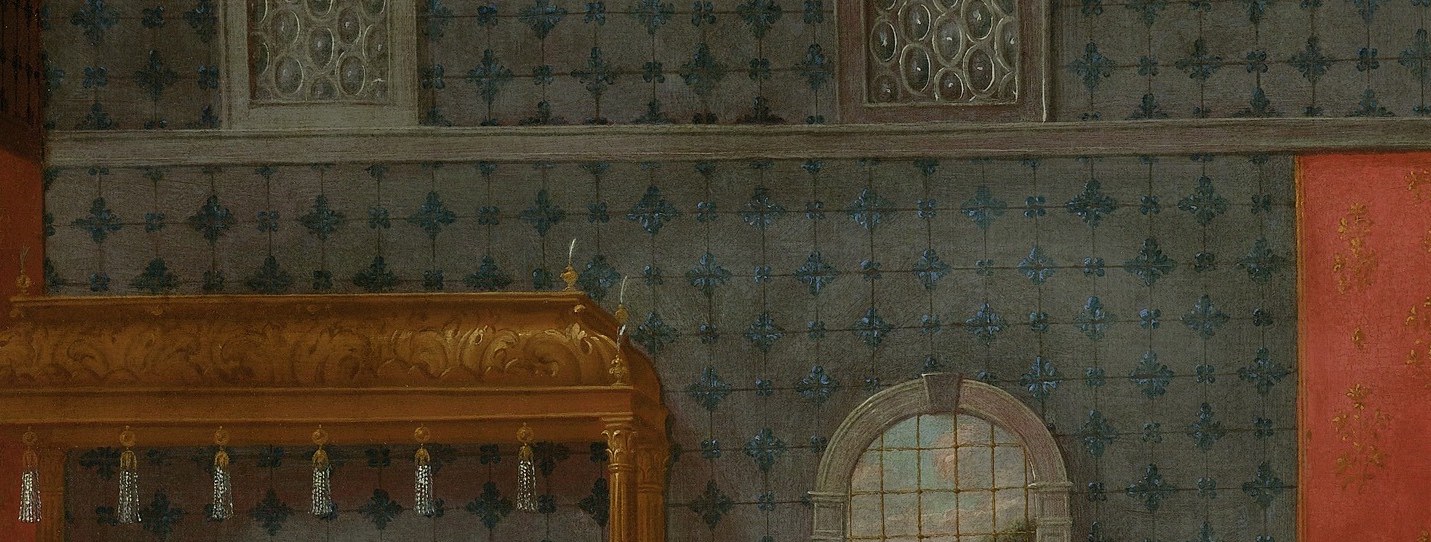 The whole scene is rich with Ottoman court luxury.