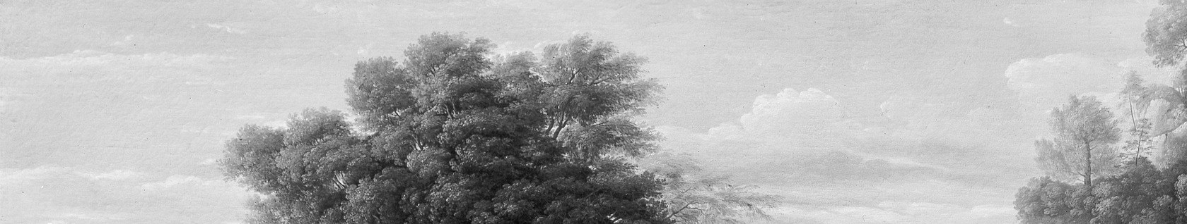 The brightest tonal zone in the composition; light pours through cloud breaks to illuminate the valley below, functioning as an implicit divine sanction for David's gathering