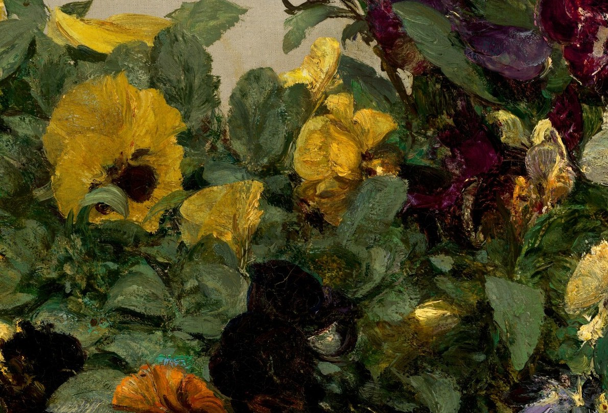 He renders each petal with incredible, velvety softness.
