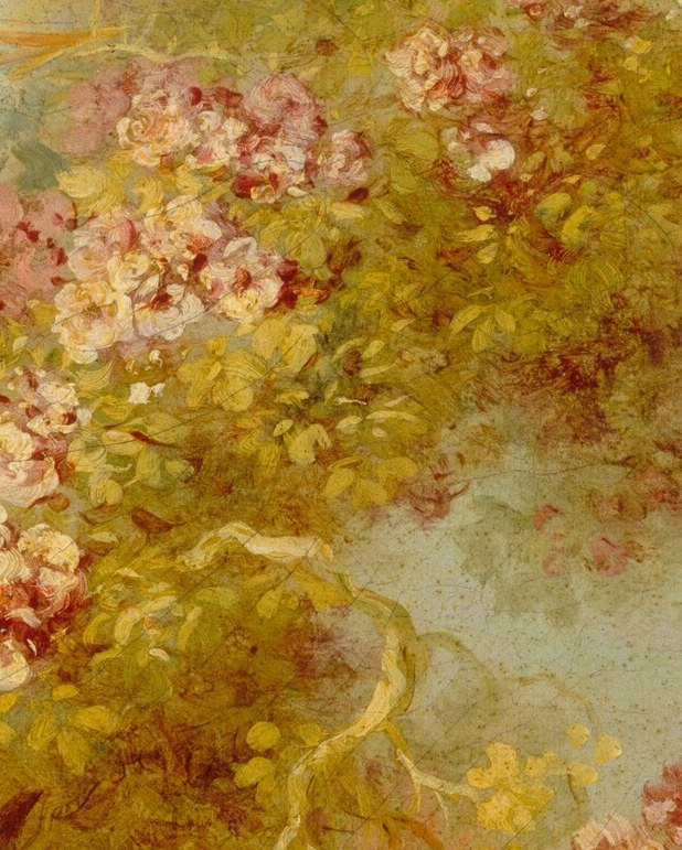 His brushstrokes show a lively garden.