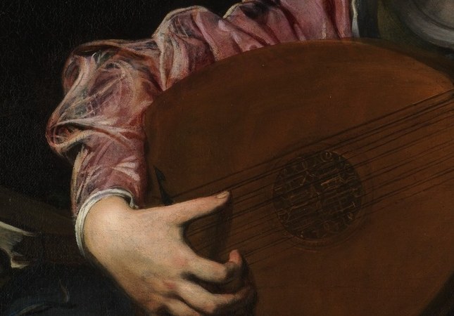 But his ruffled pink shirt and plumed hat suggest leisure.