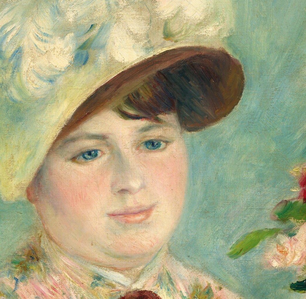 Together they tell us she is fashionable, cultivated, and leisured.