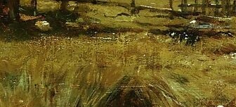 A worn mud track leads the eye toward the far fields.