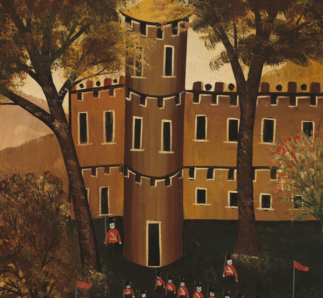 But look closely at the castle in the distance.