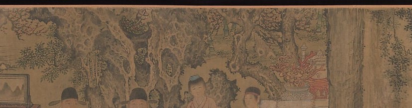 The apricot trees name the gathering and fix it in early spring 1437; they also invoke the Confucian apricot altar where the master taught under an apricot tree , framing these officials as heirs to that tradition