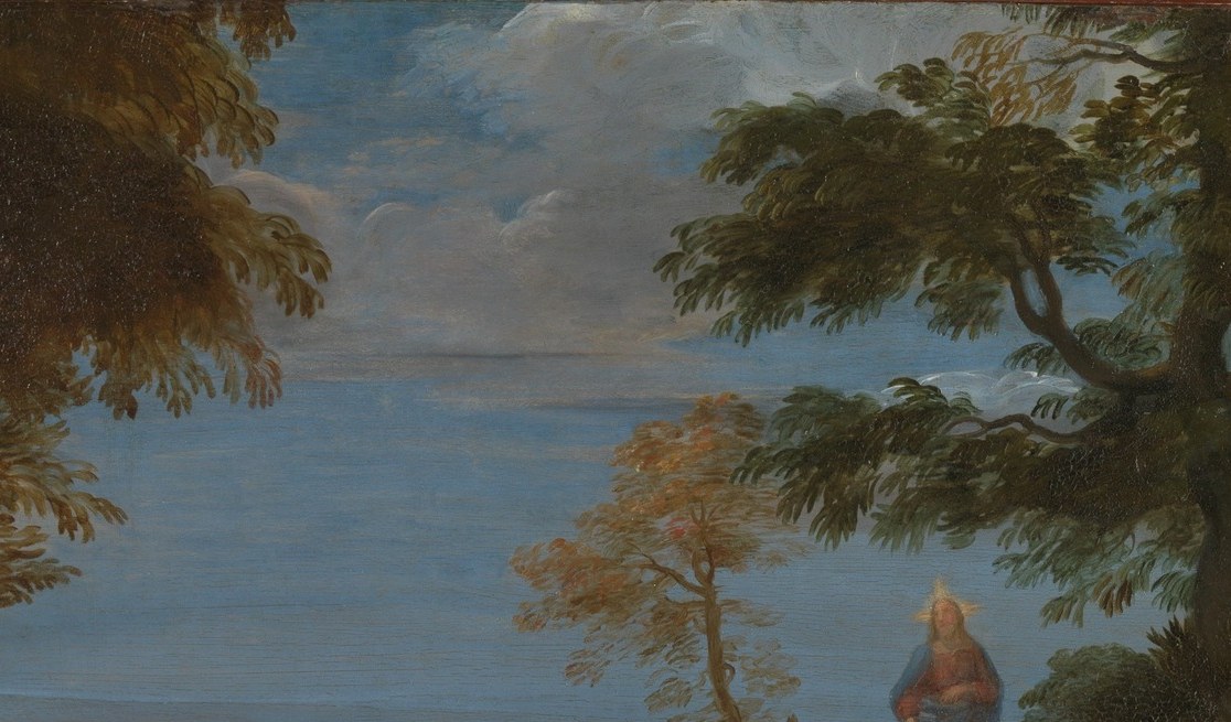 But it gave him this: an enamel-like glow no canvas could hold.