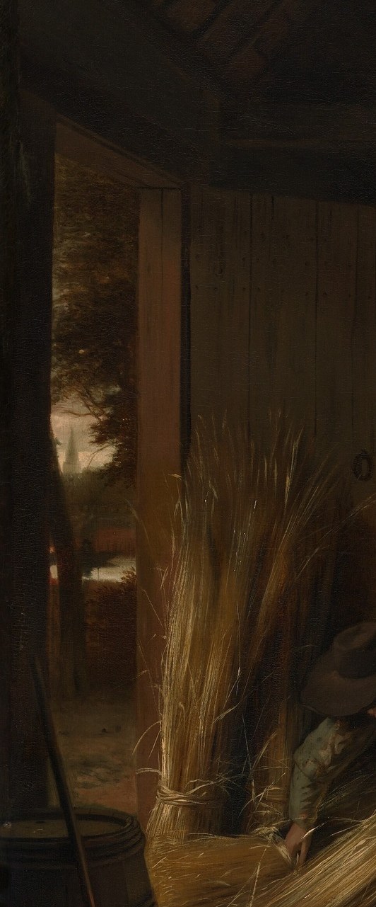 He chose not a grand hall, but a rough stable with bundles of straw.