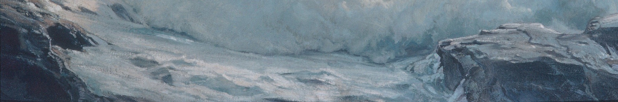 He captured the relentless motion of the water.